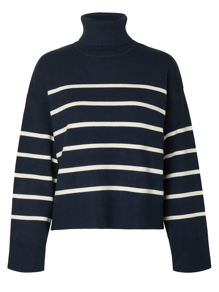 Selected Kamma Sweater in Sapphire Birch