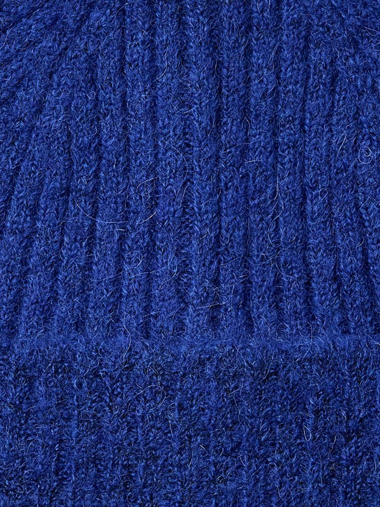 Selected Lulu Beanie in Blue Melange