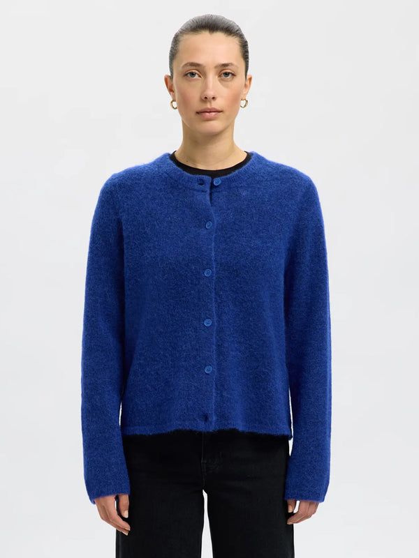 Selected Lulu Cardigan in Blue Melange