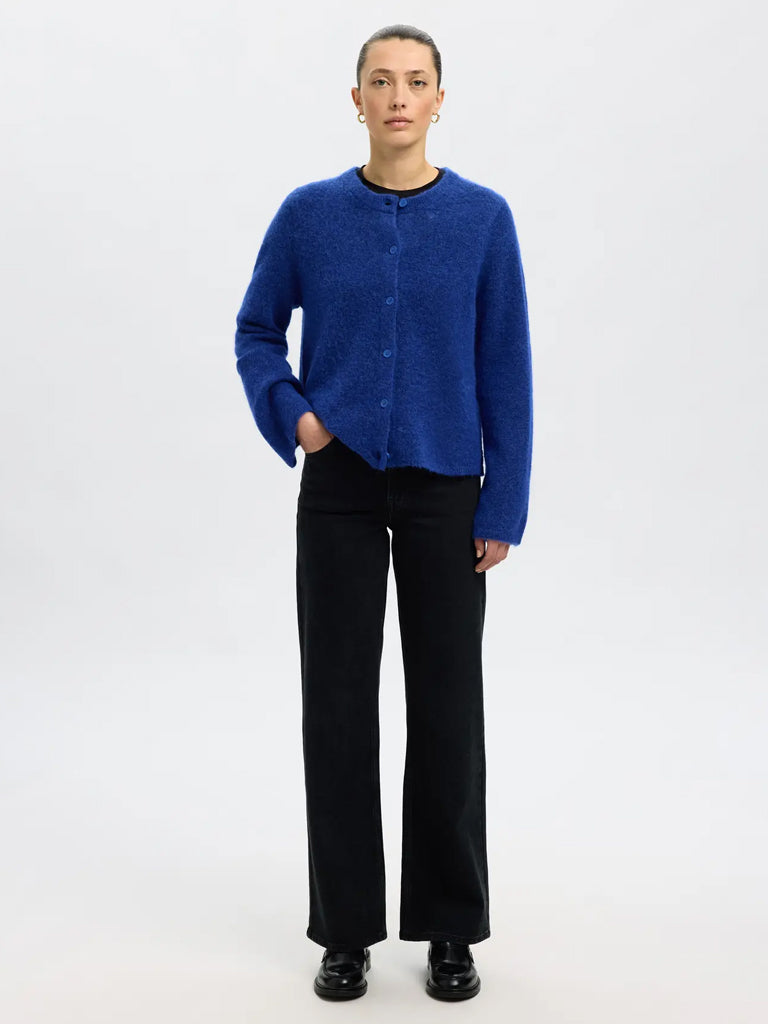 Selected Lulu Cardigan in Blue Melange