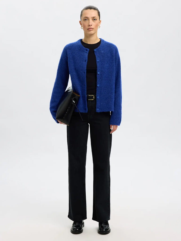 Selected Lulu Cardigan in Blue Melange