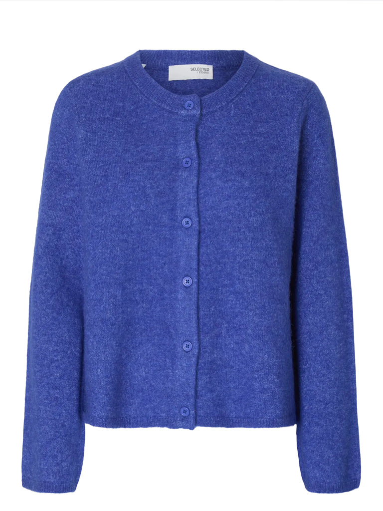 Selected Lulu Cardigan in Blue Melange