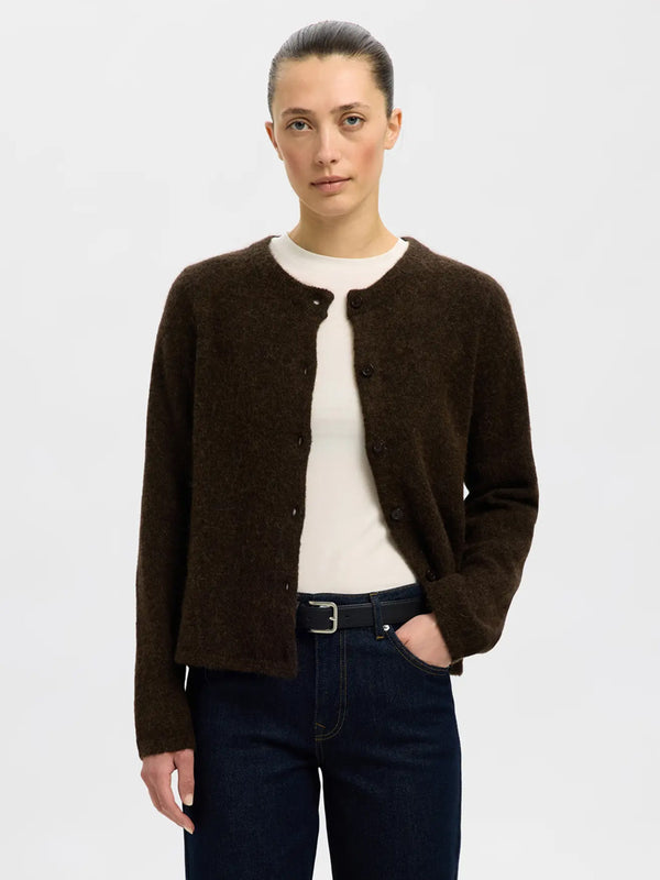 Selected Lulu Cardigan in Delicioso Melange