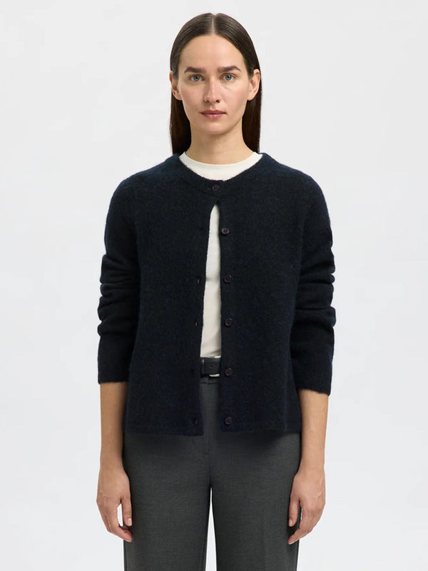Selected Lulu Cardigan in Sapphire Melange