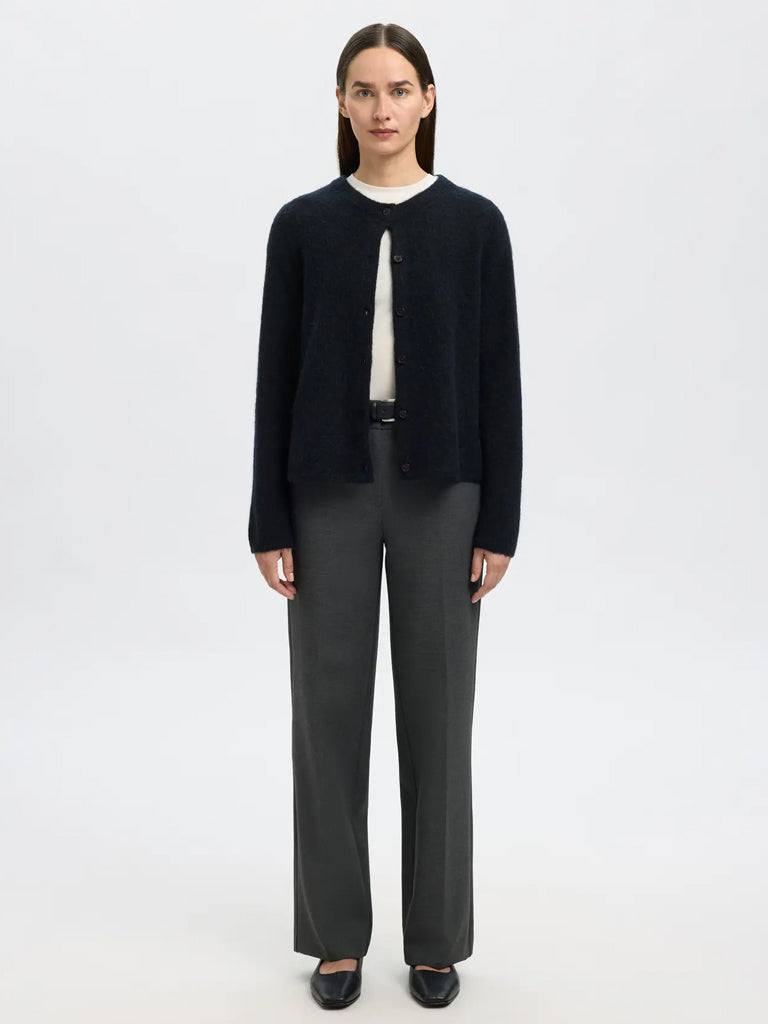 Selected Lulu Cardigan in Sapphire Melange