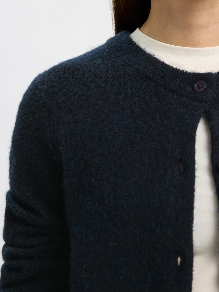 Selected Lulu Cardigan in Sapphire Melange