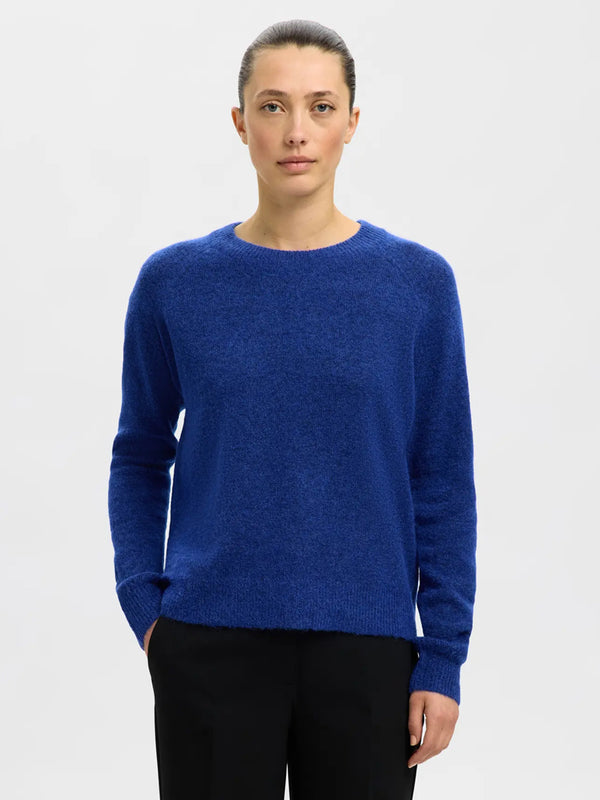 Selected Lulu Sweater in Blue Melange