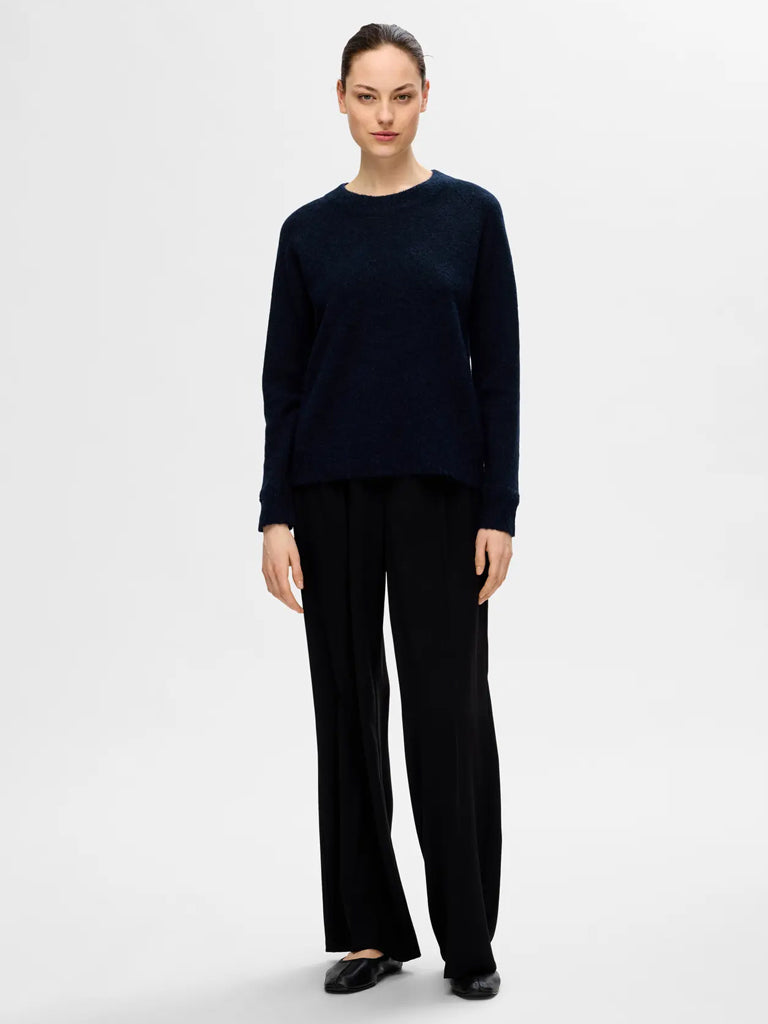 Selected Lulu Sweater in Sapphire Melange