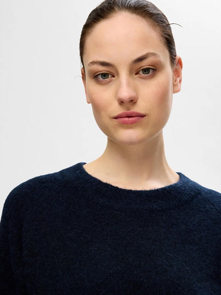 Selected Lulu Sweater in Sapphire Melange