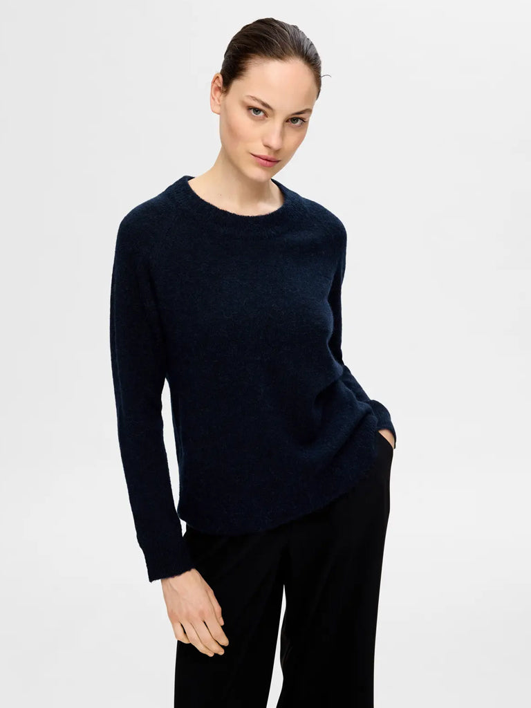 Selected Lulu Sweater in Sapphire Melange