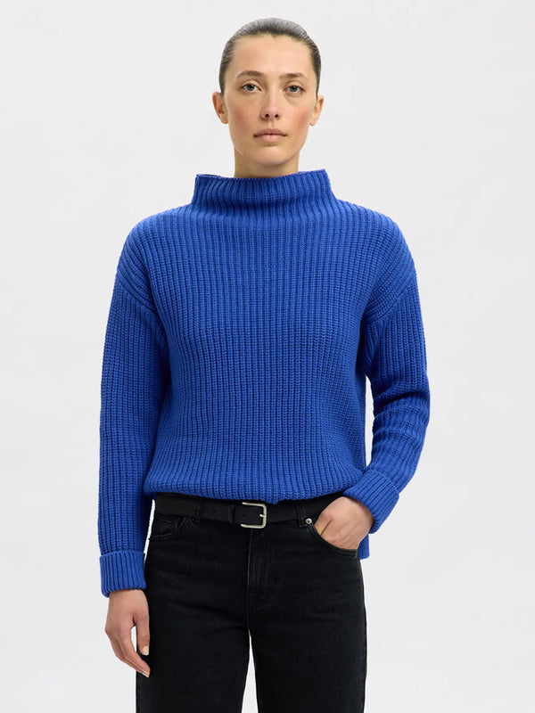 Selected Selma Sweater in Blue