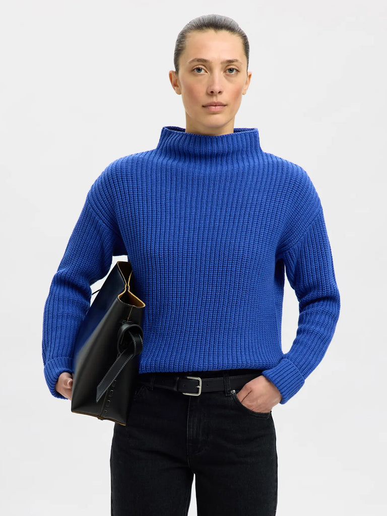 Selected Selma Sweater in Blue