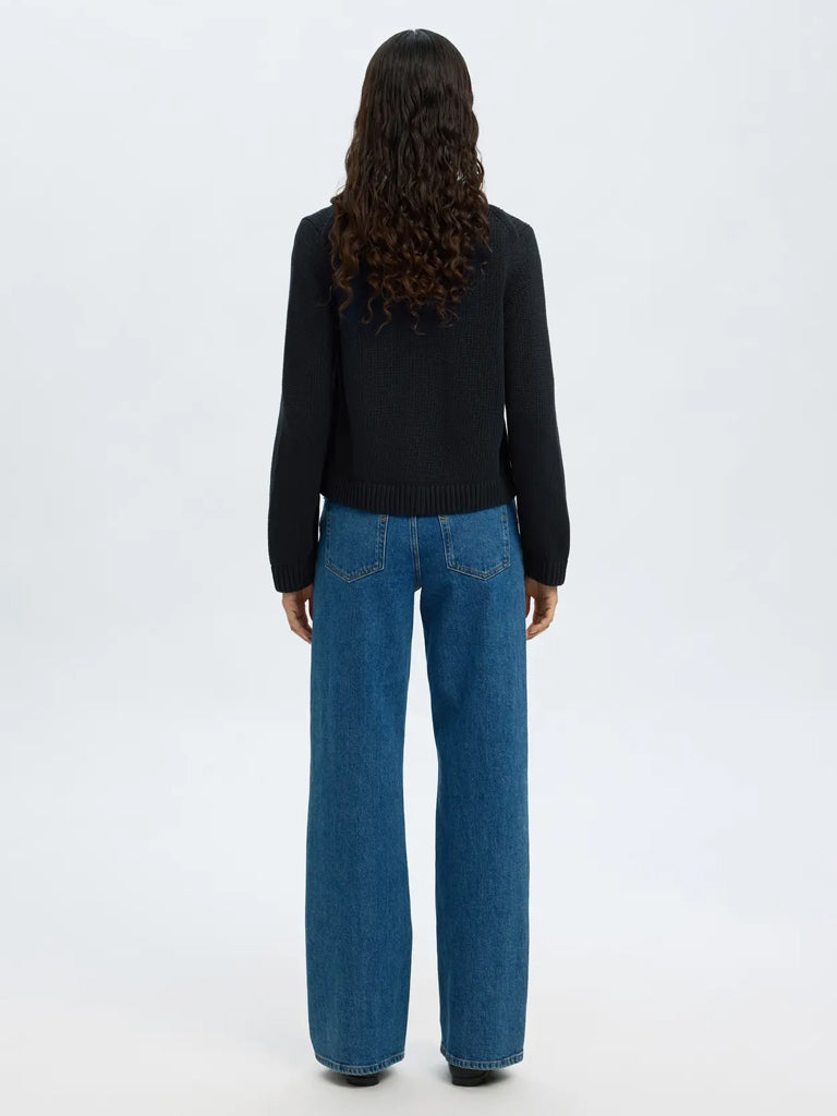 Selected Ivy Cardigan in Dark Sapphire