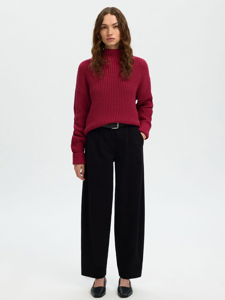 Selected Selma Sweater in Anemone