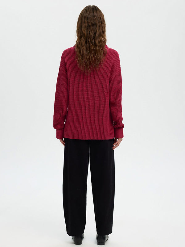 Selected Selma Sweater in Anemone