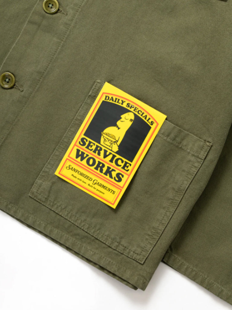 Service Works Chore Shirt in Olive