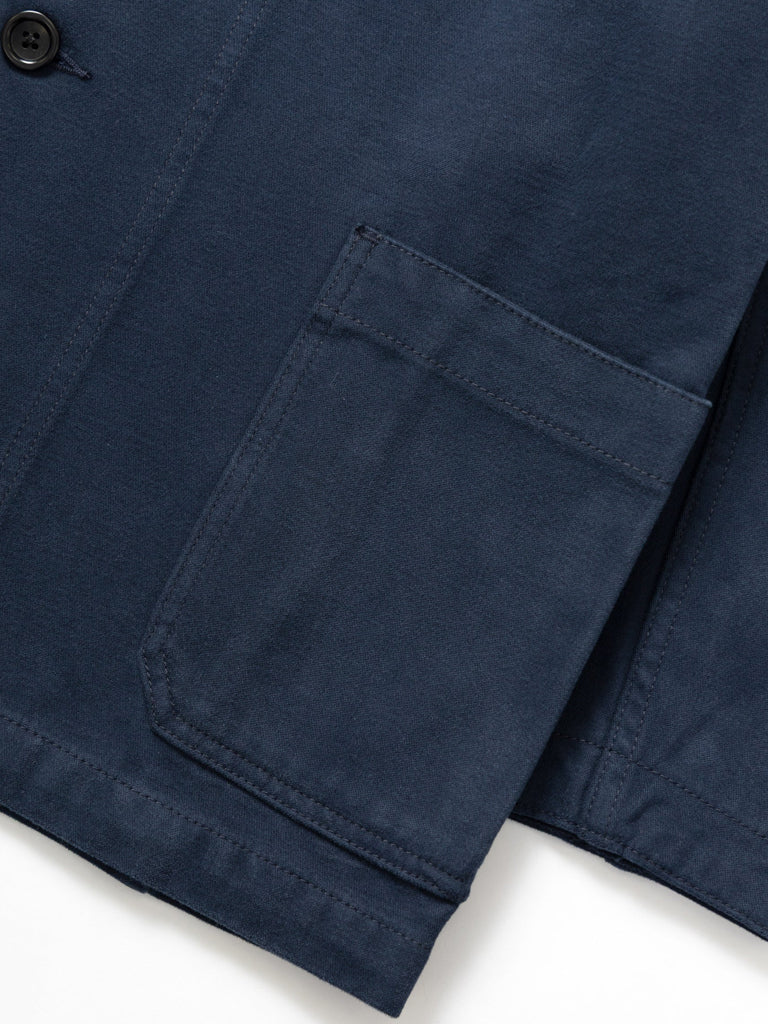 Service Works Moleskin Server Jacket in Dark Navy