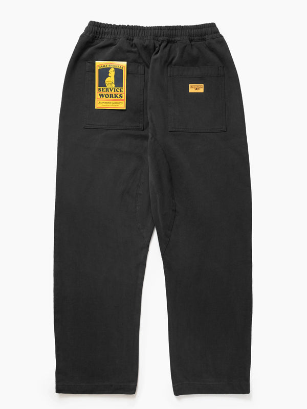 Service Works Moleskin Chef Pants in Black