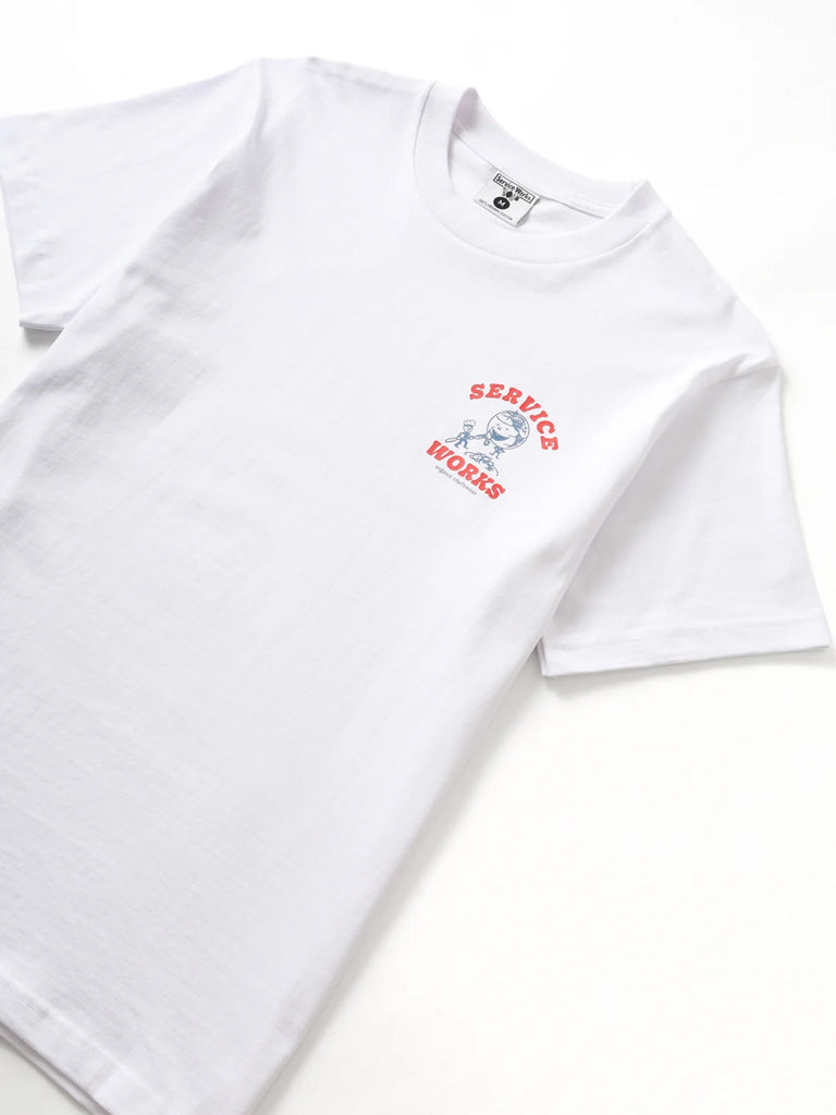 Service Works Organic Chefswear T-Shirt in White