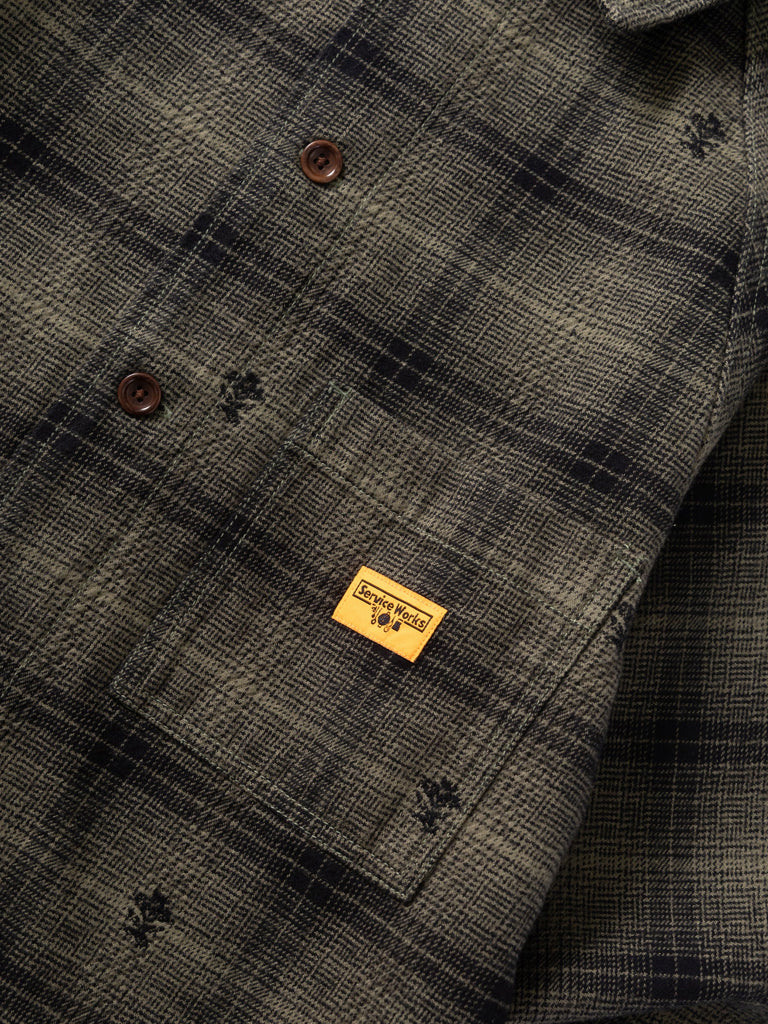 Service Works Thistle Plaid FOH Jacket in Black