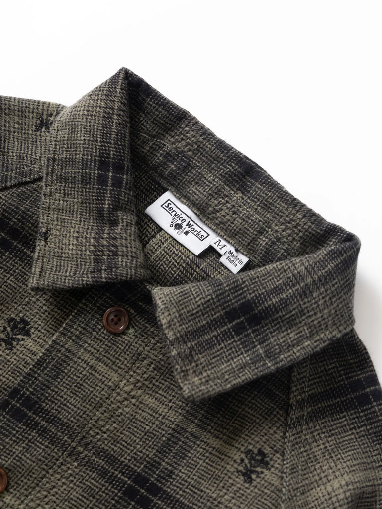 Service Works Thistle Plaid FOH Jacket in Black