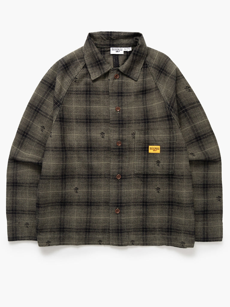 Service Works Thistle Plaid FOH Jacket in Black