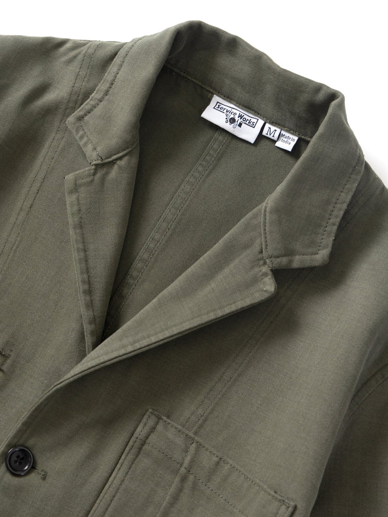 Service Works Moleskin Server Jacket in Moss