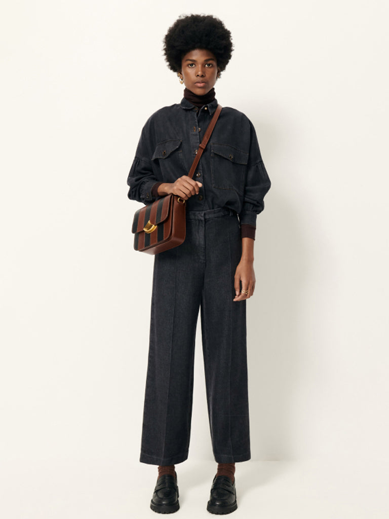Sessun Aldivo Trousers in Carbonella