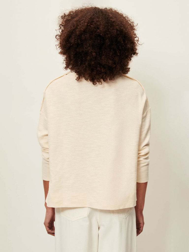 Sessun Austin Waffle T-Shirt in Fleur de Sel