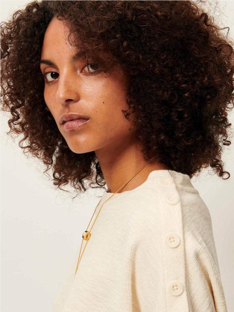 Sessun Austin Waffle T-Shirt in Fleur de Sel