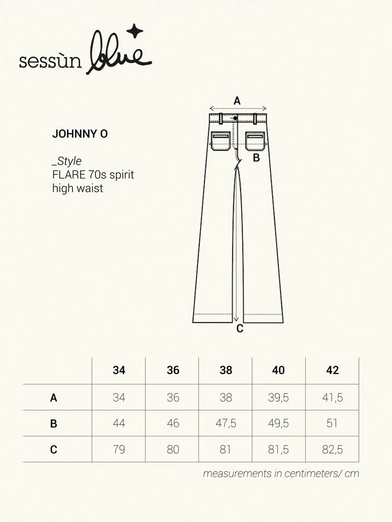 Sessun Johnny O Jeans in Vintage Blue Maze