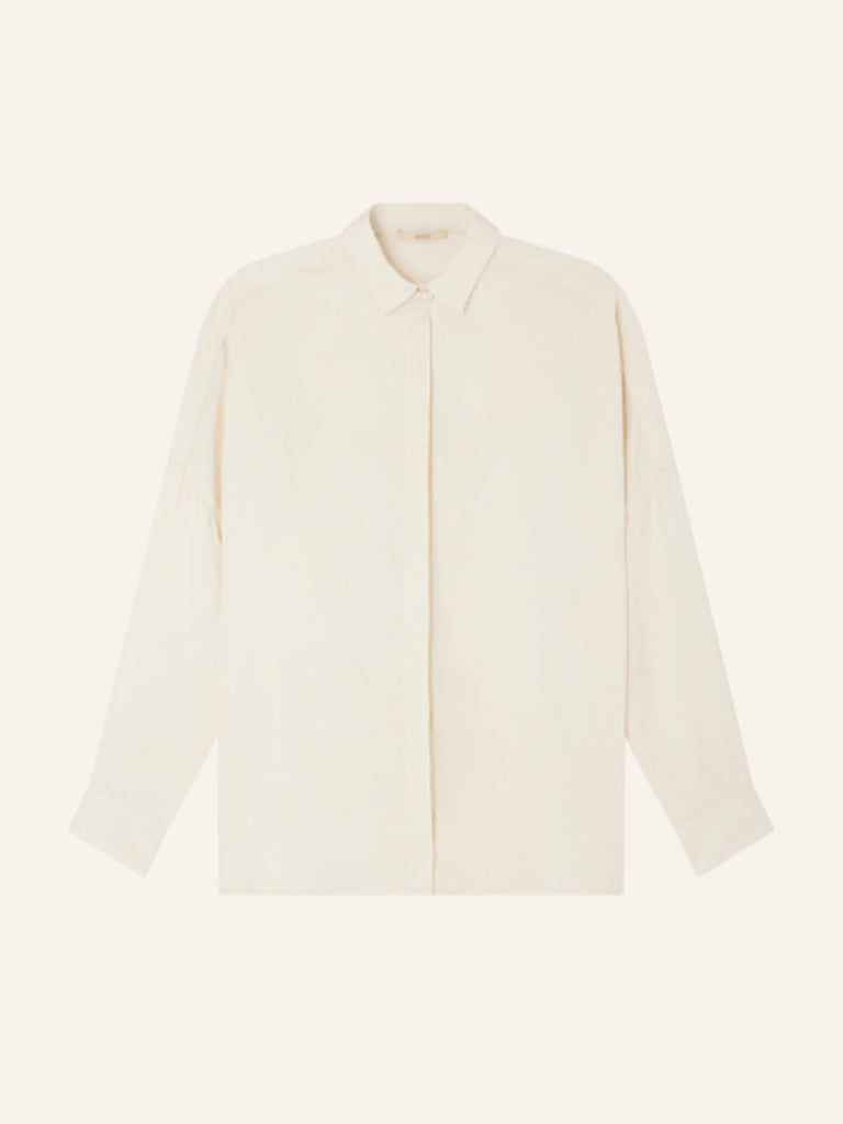 Sessun Lady D Silk Shirt in Fleur de Sel