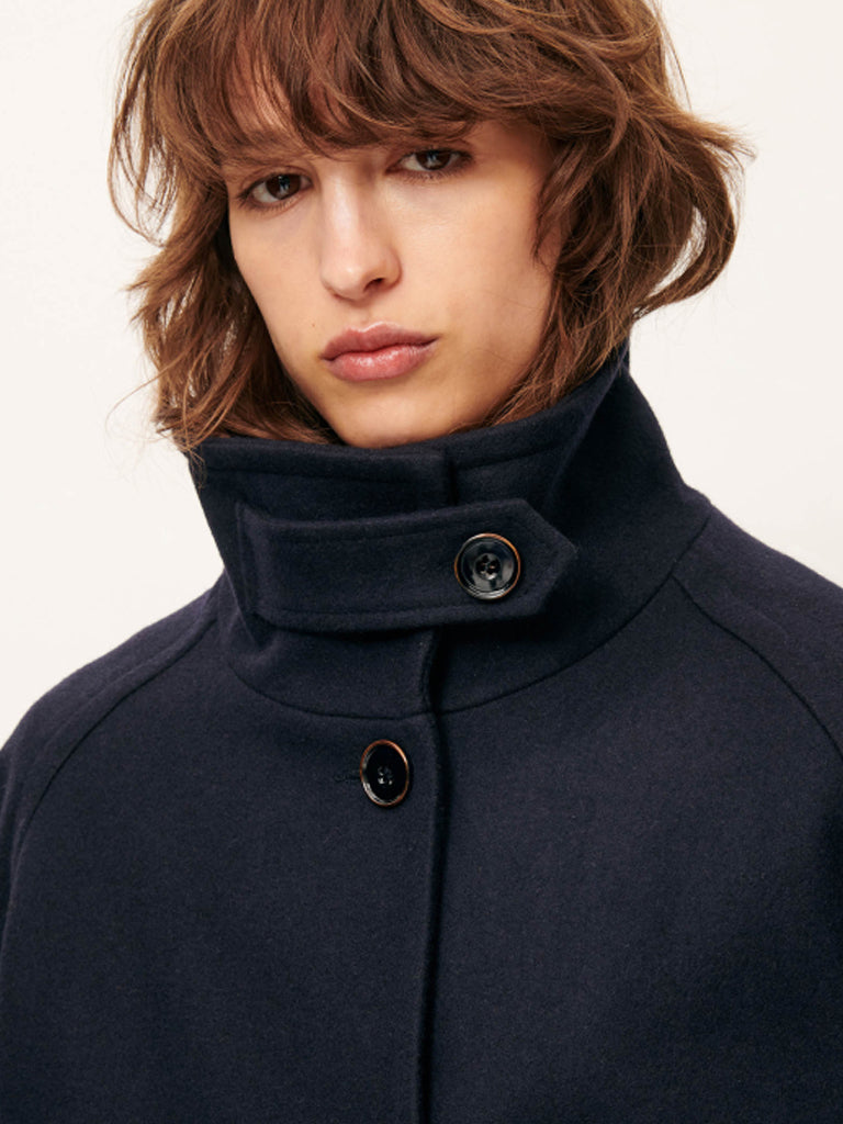 Sessun Lee Wooly Jacket in Navy