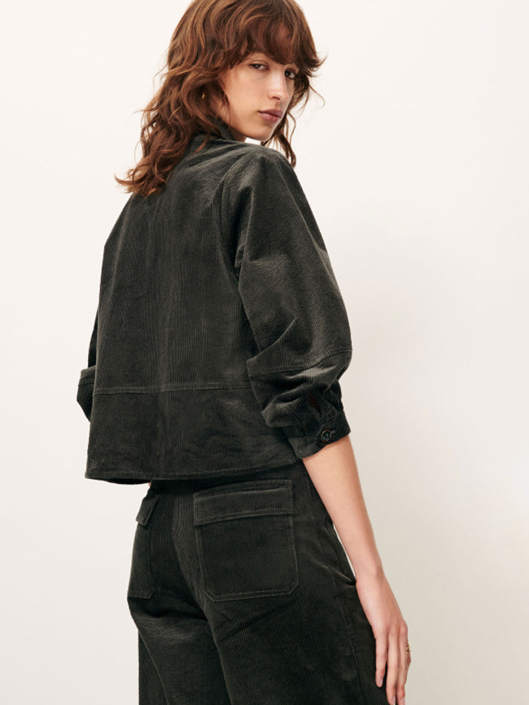 Sessun Leotown Overshirt in Basalt