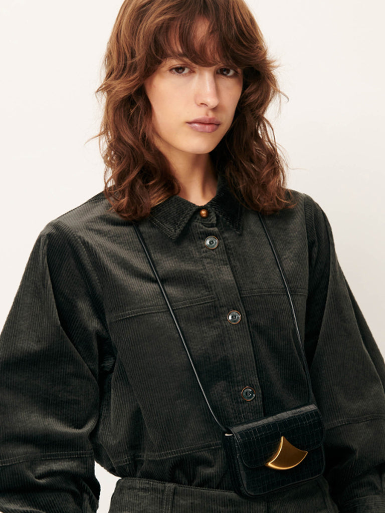 Sessun Leotown Overshirt in Basalt