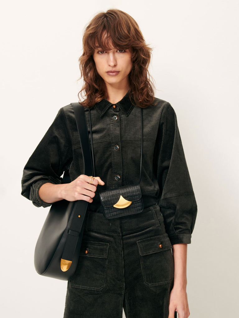 Sessun Leotown Overshirt in Basalt