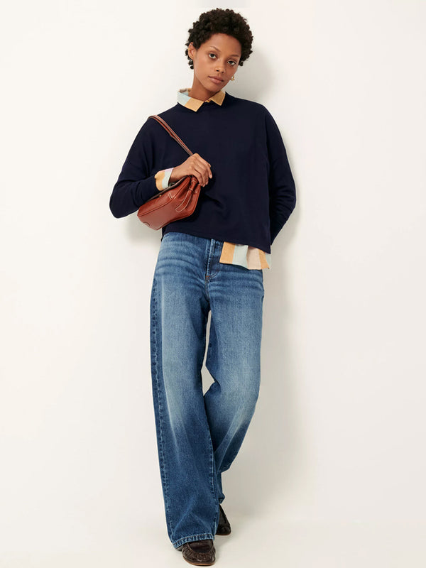 Sessun Massa Sweater in Navy