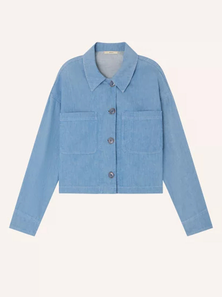 Sessun Notteri Chambray Jacket in Provencia Blue