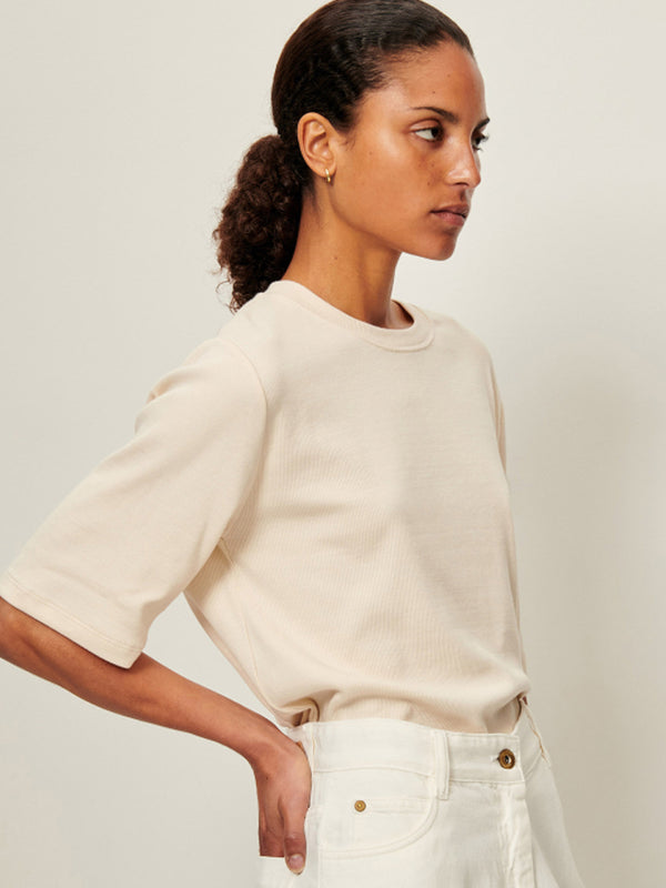 Sessun Serge T-Shirt in Fleur de Sel