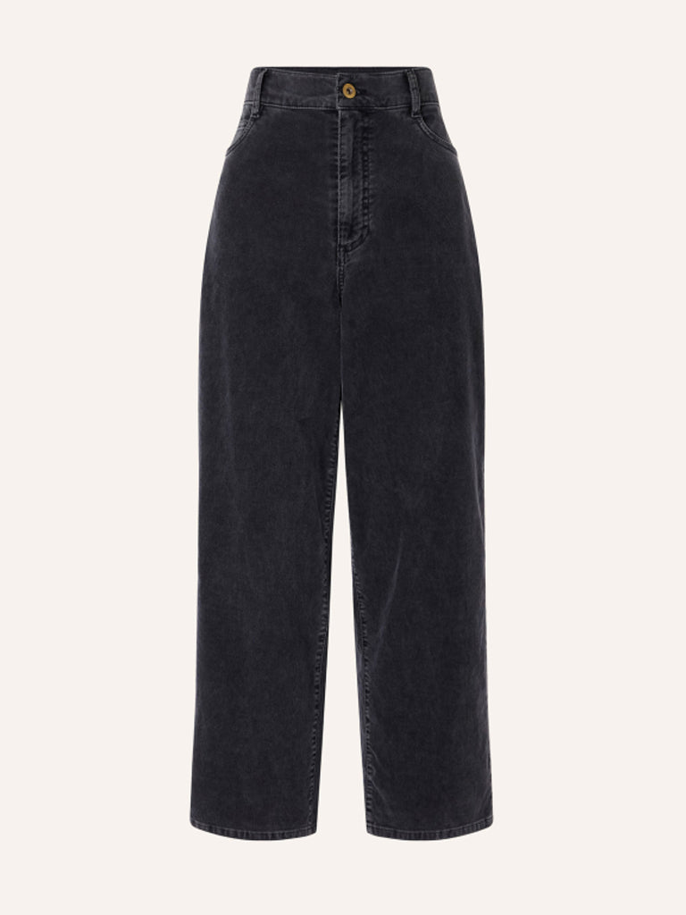 Sessun Velvet Cruise Trousers in Graffit
