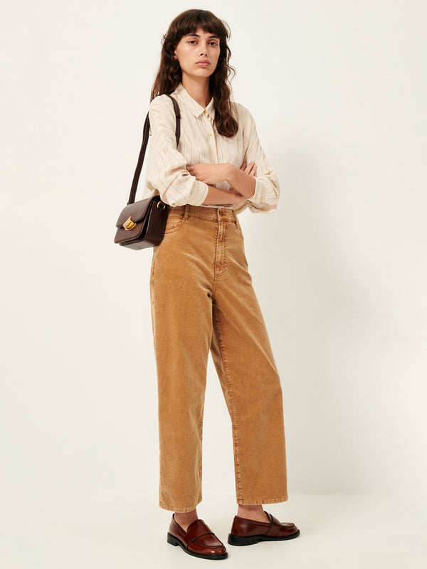 Sessun Velvet Cruise Trousers in Nomad