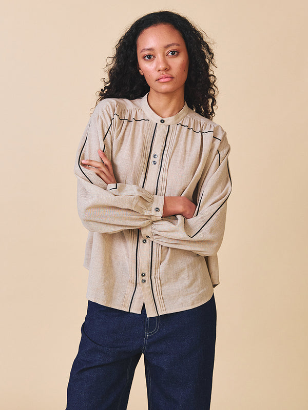 Sideline Willow Shirt in Stone