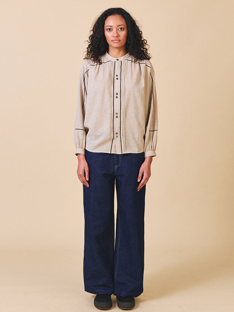 Sideline Willow Shirt in Stone