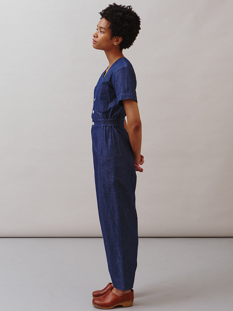 Sideline Aida Jumpsuit in Indigo