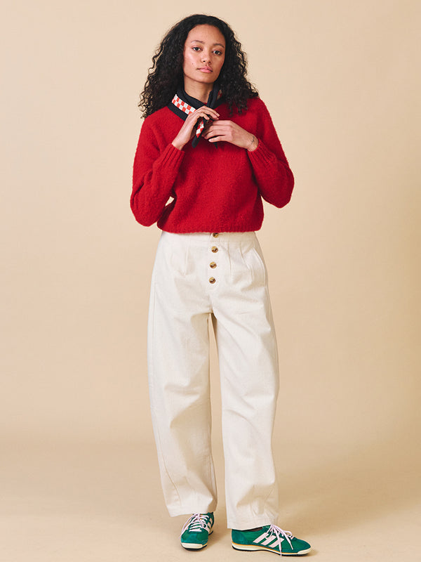 Sideline Nova Sweater in Red