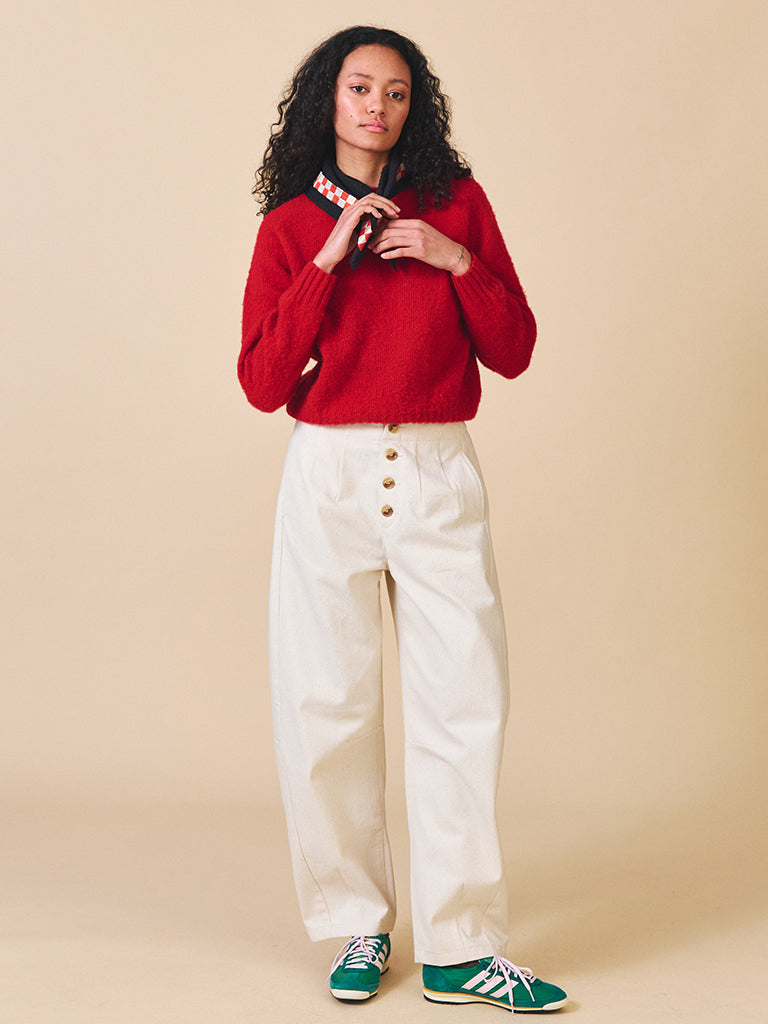 Sideline Nova Sweater in Red