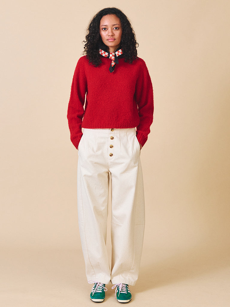 Sideline Nova Sweater in Red
