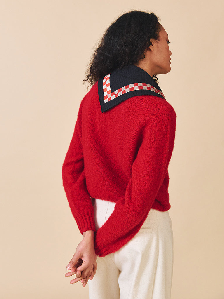 Sideline Nova Sweater in Red