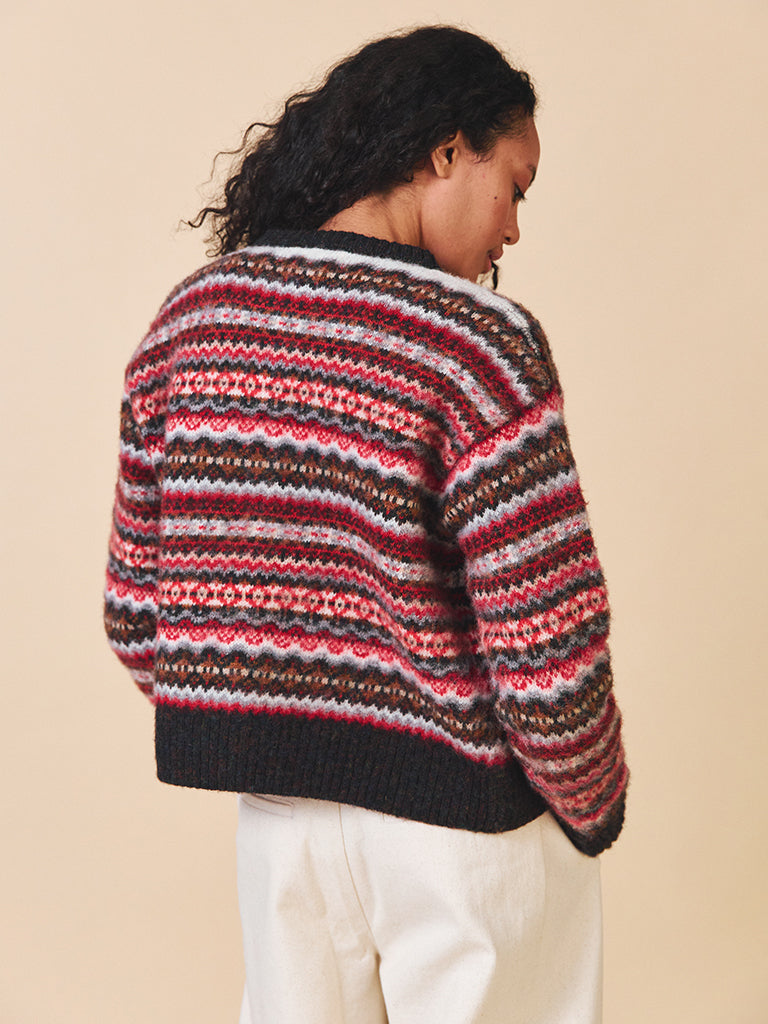 Sideline Lola Cardigan in Black Mix