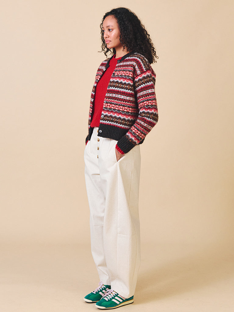Sideline Lola Cardigan in Black Mix